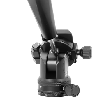 Gimbal panoramic pentru camere SLR/Mirrorless – rotație orizontală 360°, înclinare verticală 90°/-55°, aliaj de aluminiu, greutate 0,3 kg, placă de eliberare rapidă