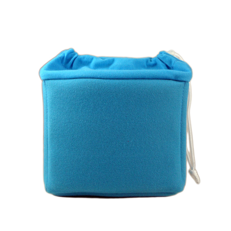 Geantă interioară din catifea pentru aparat DSLR/mirrorless, protecție la șocuri și praf, închidere prin șnur, model X4009