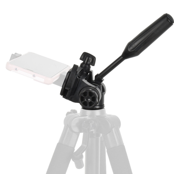Gimbal za kameru za prijenos uživo s ABS kućištem, Enze Q111, navoj 1/4" i 3/8", vodoravna 180°, okomita 90°, težina 234 g