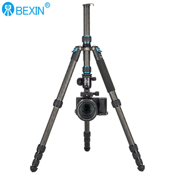 Τρίποδο για μηχανή χωρίς καθρέφτη και κινητό τηλέφωνο - ανθρακονημάτινο, 5 τμημάτων, σφαιρικό παν-tilt, φορτίο 6–10 kg, πλακέτα ταχείας απελευθέρωσης περιλαμβάνεται