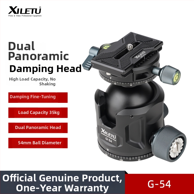 Happy Tour Cap balon amortizat cu centru de greutate redus pentru camere mirrorless/DSLR cu obiectiv tele – Pan-Tilt 360°, aliaj de aluminiu, greutate 700 g