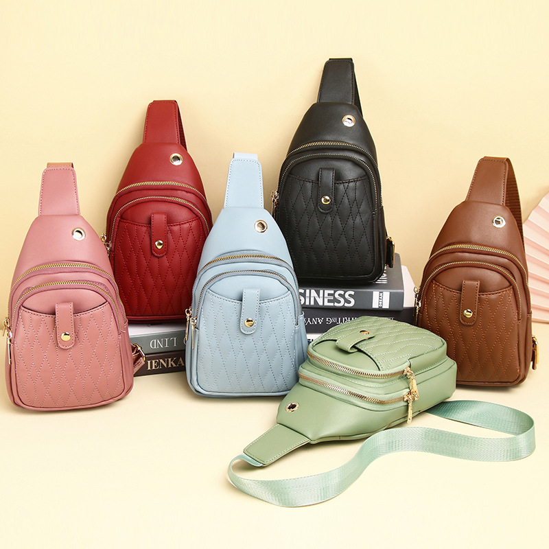 Senlina PVC torbica za crossbody s poklopcem, gradski minimalistički stil, velika kapacitet, zatvarač, unutarnji džepovi za telefon i osobnu iskaznicu
