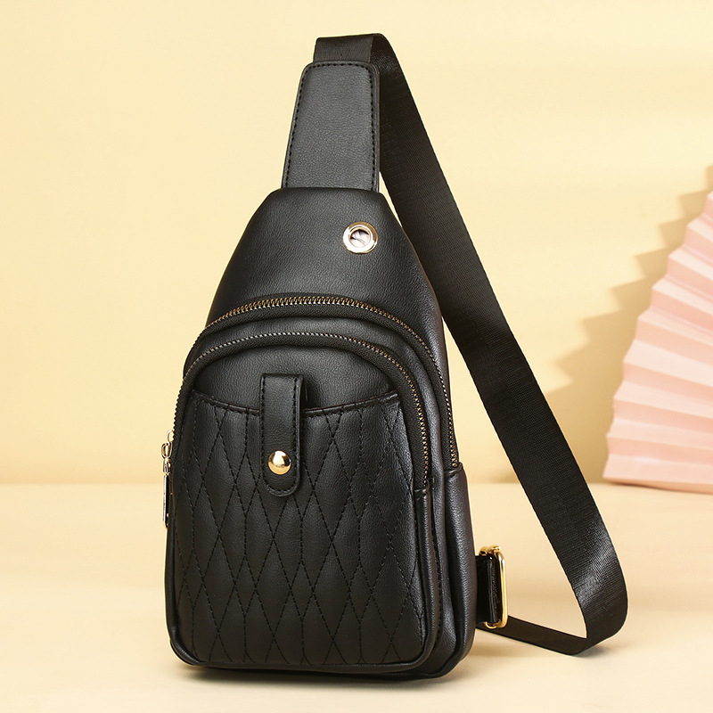 Senlina PVC torbica za crossbody s poklopcem, gradski minimalistički stil, velika kapacitet, zatvarač, unutarnji džepovi za telefon i osobnu iskaznicu