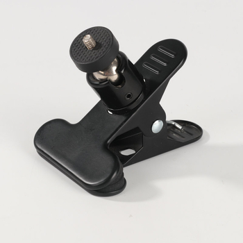 Stolni držač rasvjete za mobitel i kameru — aluminijska legura, klip s okruglom glavom pan-tilt, tripod tip