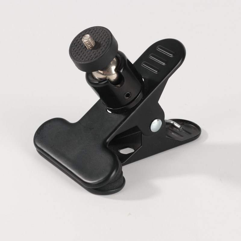 Stolni držač rasvjete za mobitel i kameru — aluminijska legura, klip s okruglom glavom pan-tilt, tripod tip