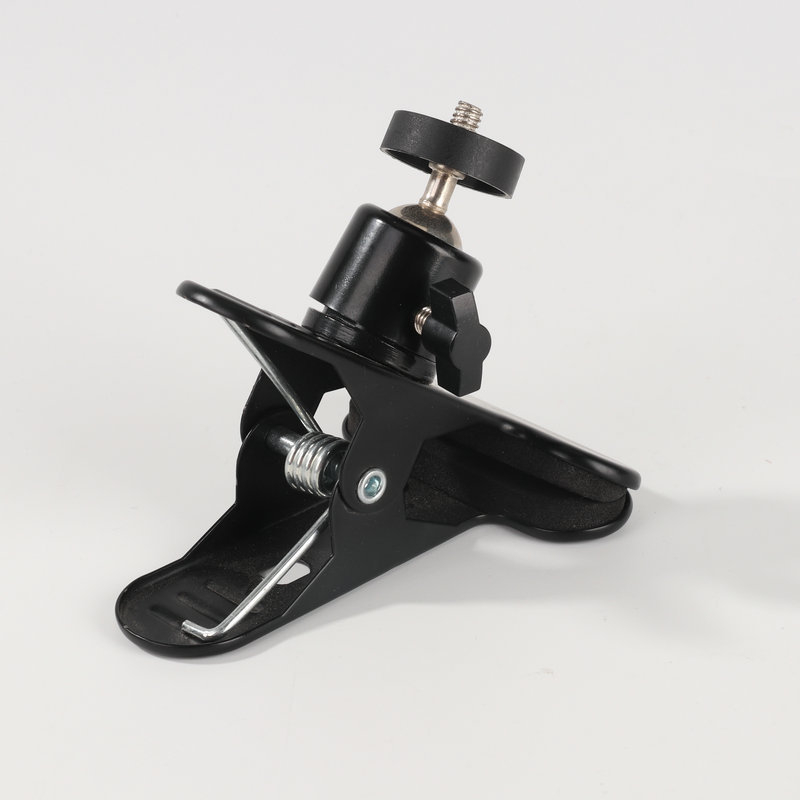 Stolni držač rasvjete za mobitel i kameru — aluminijska legura, klip s okruglom glavom pan-tilt, tripod tip