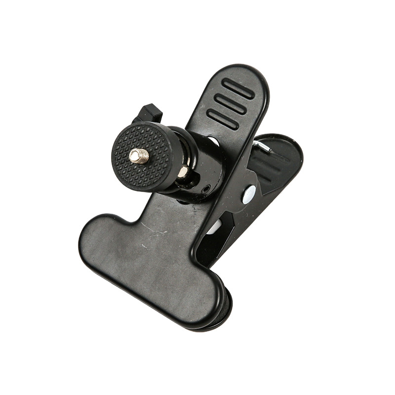 Stolni držač rasvjete za mobitel i kameru — aluminijska legura, klip s okruglom glavom pan-tilt, tripod tip