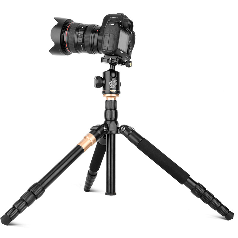 Stativ s kugličnom glavom za fotoaparat, aluminijska legura, nosivost 6–10 kg, 5 sekcija, maksimalna visina 1,55 m, uključena pločica brzog otpuštanja