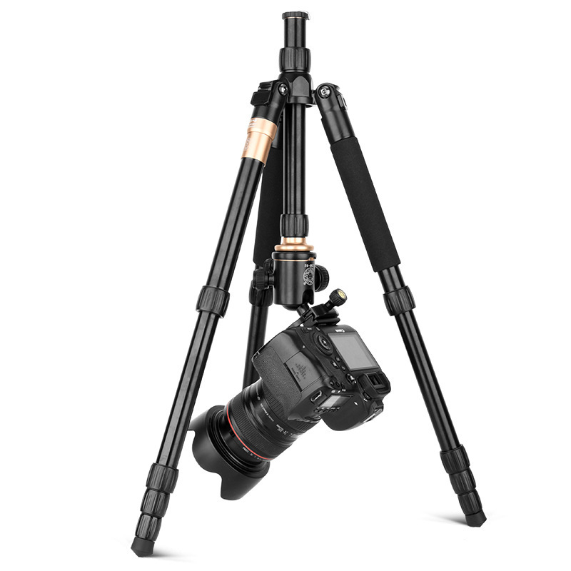 Stativ s kugličnom glavom za fotoaparat, aluminijska legura, nosivost 6–10 kg, 5 sekcija, maksimalna visina 1,55 m, uključena pločica brzog otpuštanja