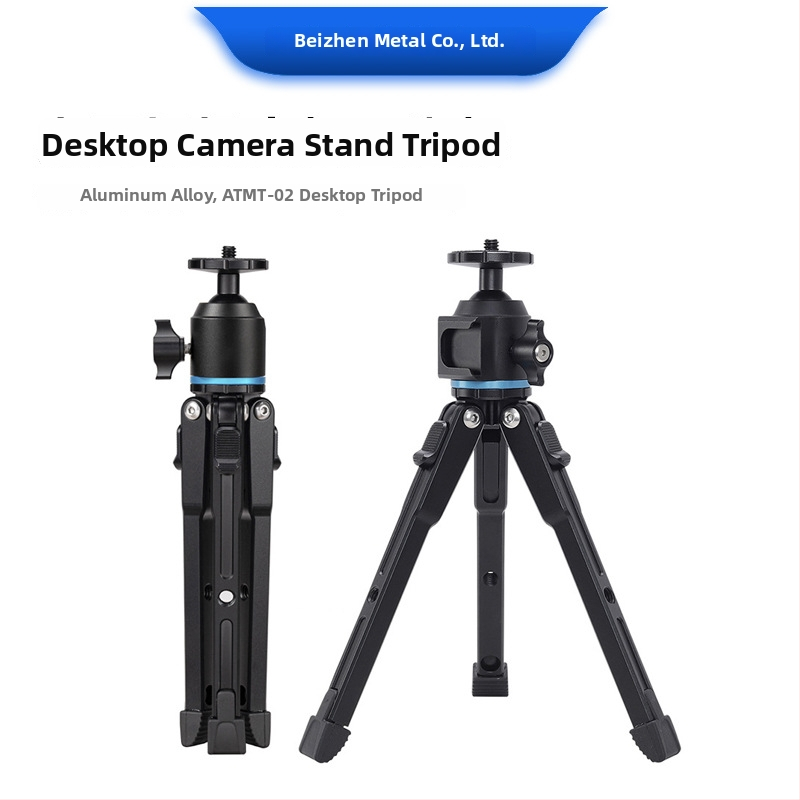 Bei zhen Atmt-02 Mini Trepied cu Ball Head, Aliaj de aluminiu, Sarcină 2-5 kg, 1 Secțiune