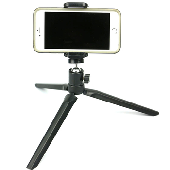 Set trepied iluminare birou pentru telefon, ABS + metal, PTZ pan-tilt sferic, capacitate încărcare sub 2 kg