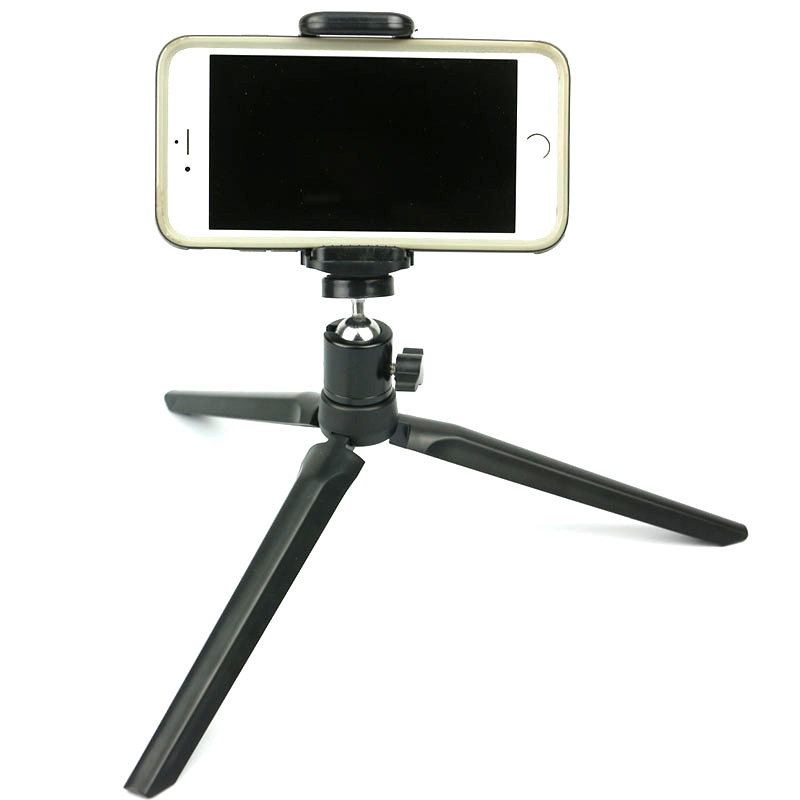 Set trepied iluminare birou pentru telefon, ABS + metal, PTZ pan-tilt sferic, capacitate încărcare sub 2 kg