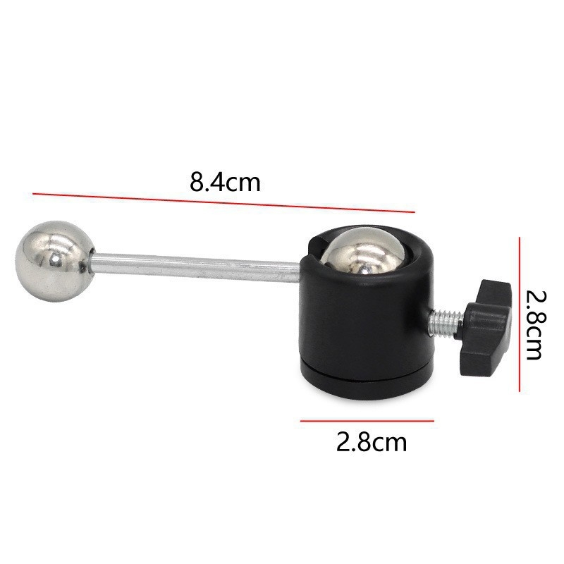 Tripod metalic pentru telefon cu cap dublu sferic, pan-tilt universal 360°, filet de 1/4", pentru streaming live