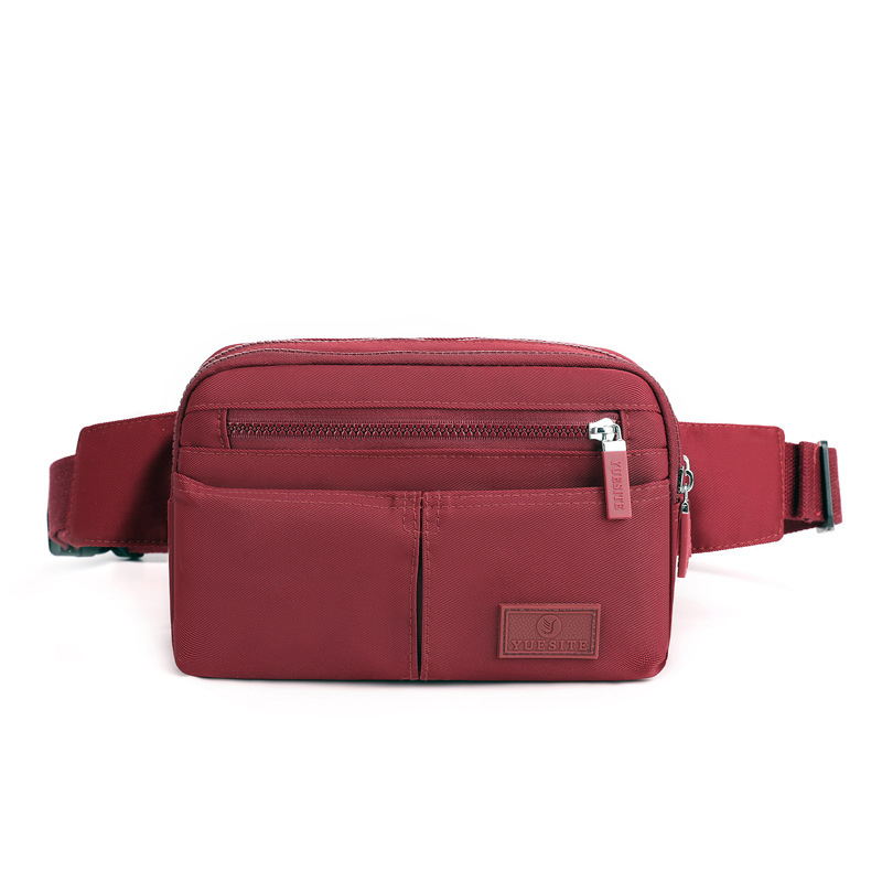 Najlon torbica za pojas za tri načina upotrebe, za žene, za vožnju biciklom i planinarenje, crossbody s zatvaračem, džep za telefon, poliesterska podstava