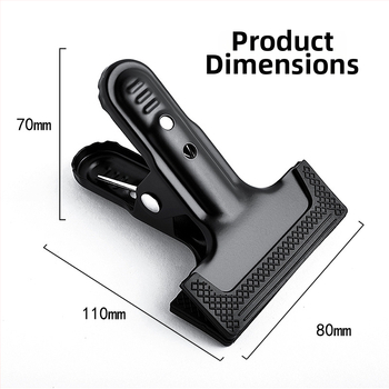 Delong Clip Metal pentru Fundal pentru Fotografie de Studio – Compatibil cu cadrul de fundal, sarcină maximă 2 kg, model DL2102153