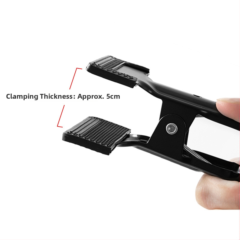 Delong Clip Metal pentru Fundal pentru Fotografie de Studio – Compatibil cu cadrul de fundal, sarcină maximă 2 kg, model DL2102153