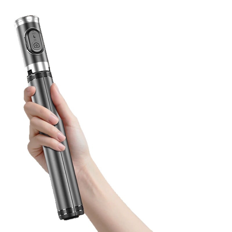 DP08 Selfie štap tripod s aluminijskim tijelom, Bluetooth daljinski upravljač, stabilizacija slike, proširiv, prenosan za prijenos uživo