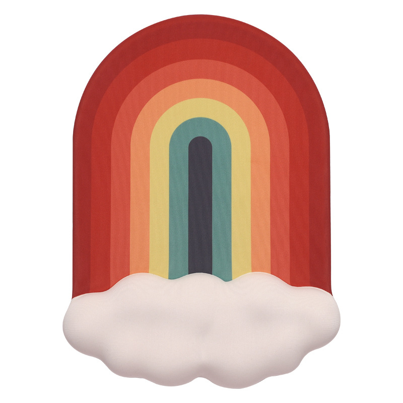 Pad de mouse cu suport pentru încheietura din silicon și spumă cu memorie – personalizabil pentru birou