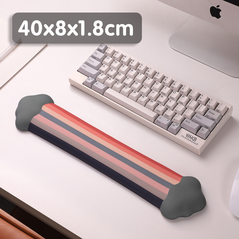 Pad de mouse cu suport pentru încheietura din silicon și spumă cu memorie – personalizabil pentru birou