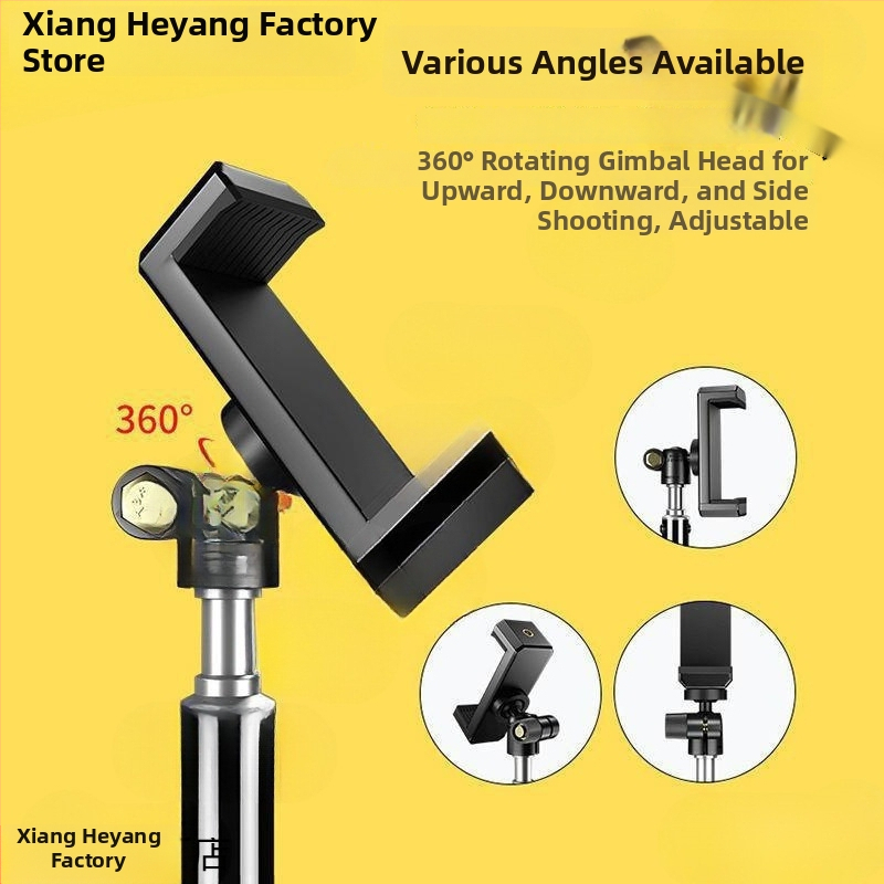 Nutitelefoni hoidja - mitmekülgne Bluetooth-statiiv otseülekannete jaoks koos selfie-pulgaga, sobib lauale, öölauale või põrandal asuvale tripodile