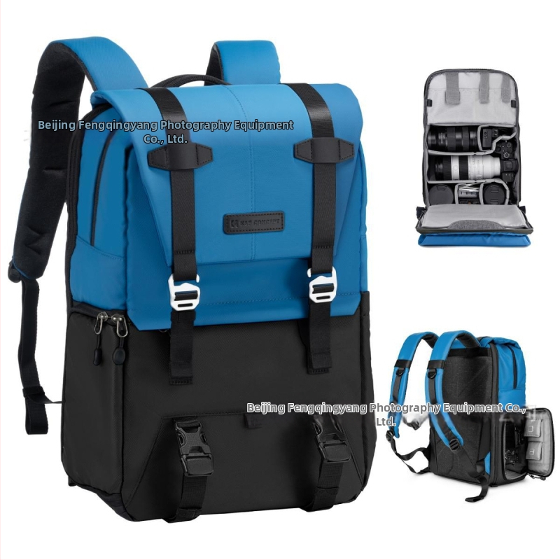 Kameros krepšys be veidrodžio (mirrorless) ir DSLR - EVA konstrukcija, atsparus smūgiams, nailono įdaila, kuprinės stilius, unisex