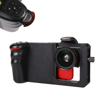 Σετ φωτογράφισης για κινητό τηλέφωνο: μακρο φακός και ευρυγώνιος φακός, εξάρτημα 2-σε-1, χειροκίνητος σταθεροποιητής, Bluetooth