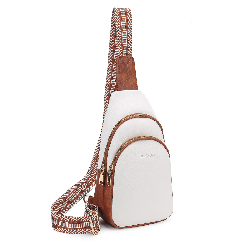 Ženska PU crossbody torbica, mekana, zatvarač, poliester podstava, unutarnji ID džep