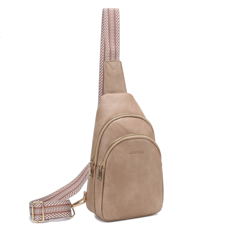 Ženska PU crossbody torbica, mekana, zatvarač, poliester podstava, unutarnji ID džep