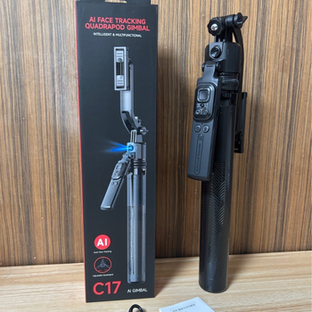 C17 Selfie štap s AI praćenjem lica, Bluetooth, produživačka cijev, stativ i gimball za prijenos uživo