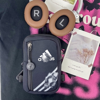 Geantă crossbody unisex din pânză, fermoar, căptușeală poliester, compartiment pentru documente, primăvara 2025