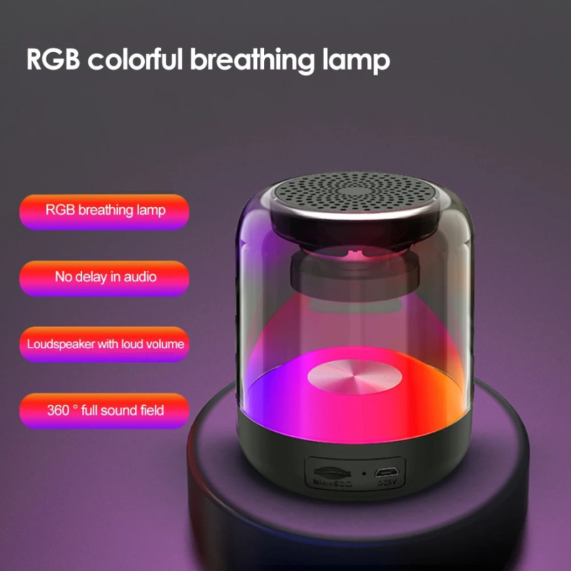 Boxă Bluetooth cu redare TF și apeluri hands-free, Bluetooth 5.2, baterie încorporată 300–500 mAh, putere 3W