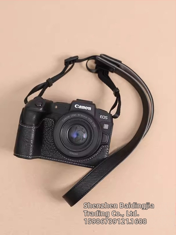 Taška na bezzrkadlovku z PU kože, štýl clutch, odolná voči opotrebeniu a nárazom, pre Canon R8/RP