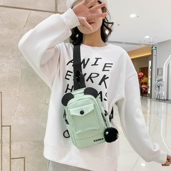Platnena crossbody torba, street trend stil, proljeće 2024, zatvarač, unutarnja džep s patchom