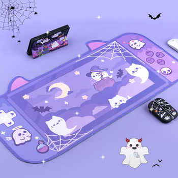 Podložak za miš za stol – platnena, jednostrana, podrška zapešća, tisak