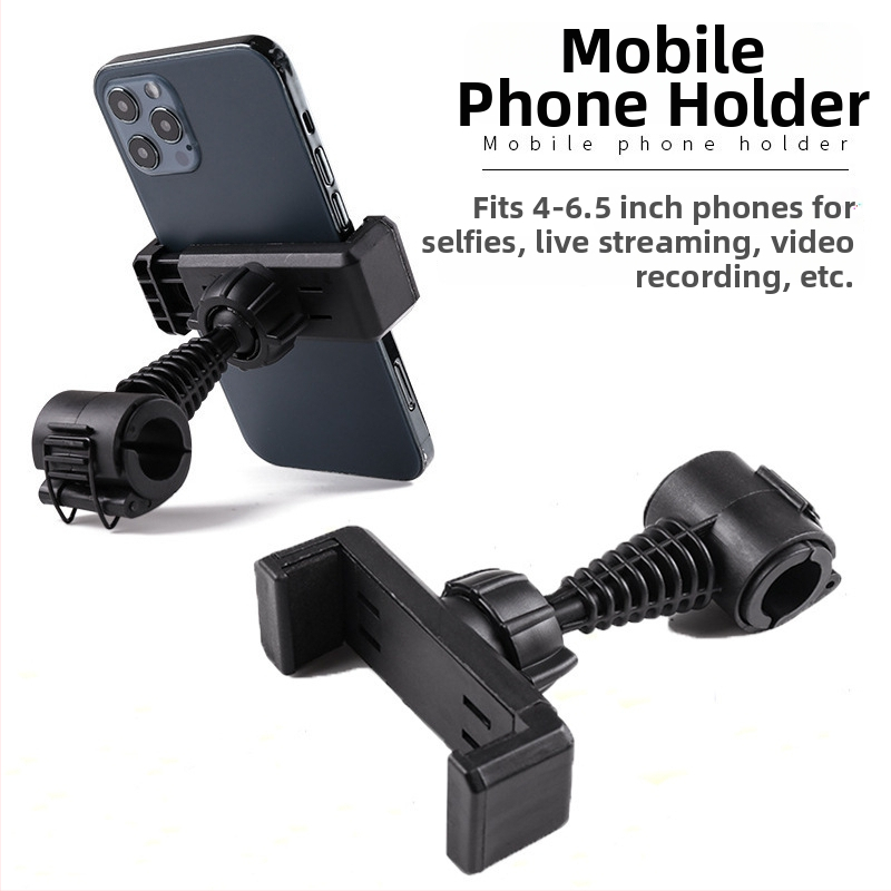 Suport de extensie pentru streaming live și selfie, bară transversală externă pentru reglarea ecranului pe orizontal/vertical, suport pentru cameră pentru bicicletă. Material: plastic; Greutate maximă: sub 2 kg; Model: Accesorii – clips spate / bară transv