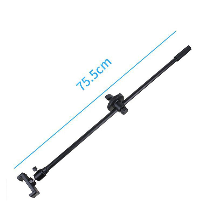 Suport de extensie pentru streaming live și selfie, bară transversală externă pentru reglarea ecranului pe orizontal/vertical, suport pentru cameră pentru bicicletă. Material: plastic; Greutate maximă: sub 2 kg; Model: Accesorii – clips spate / bară transv