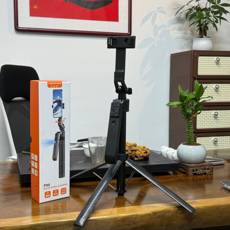 P90 AI praćenje lica – selfie gimbal stativ s Bluetooth daljinskim upravljačem, ABS+aluminijska legura