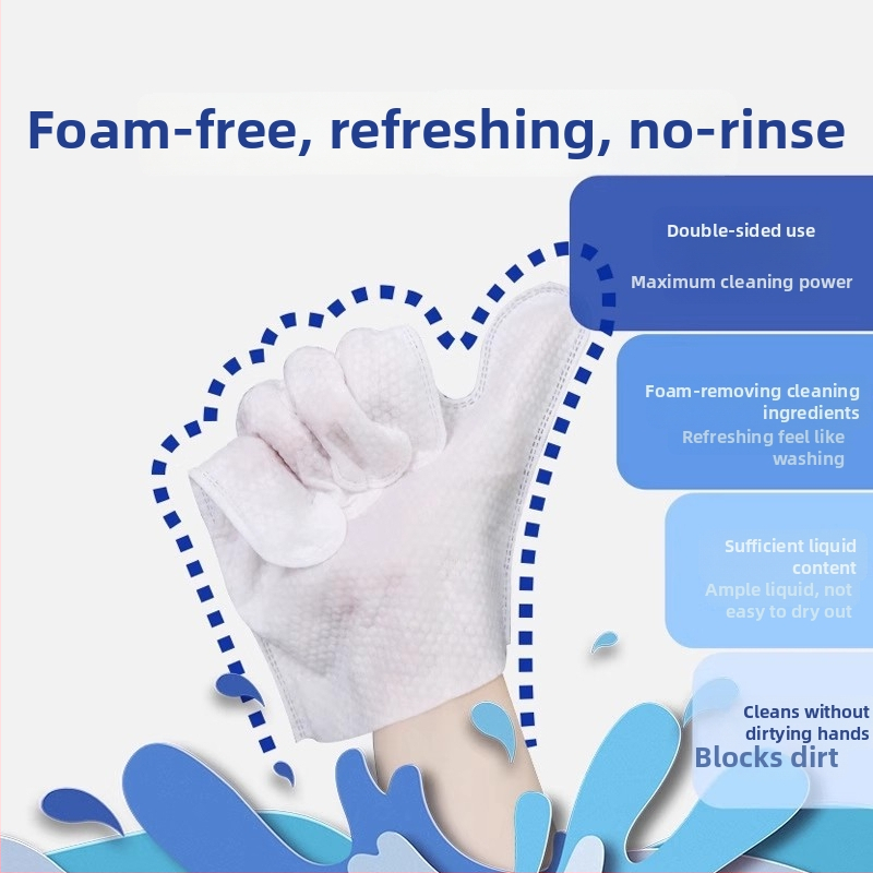 Kit de curățare pentru pisici: mănuși de unică folosință și șervețele umede deodorante — producție autohtonă, fără marcă