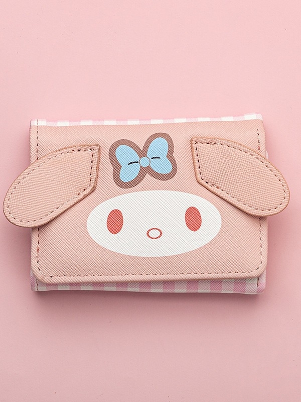 Novčanik za novčiće od PU materijala, anime uzorak, street fashion stil, prozračan, vodootporan, ultra lagan