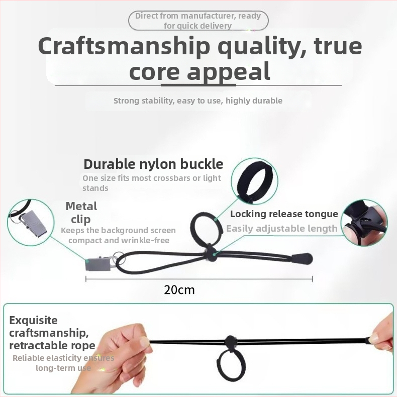 Sānu klips fonam – daudzfunkcionāls regulējams aukls, materiāls Spandex un nerūsējošs tērauds, produktu fotografēšanai