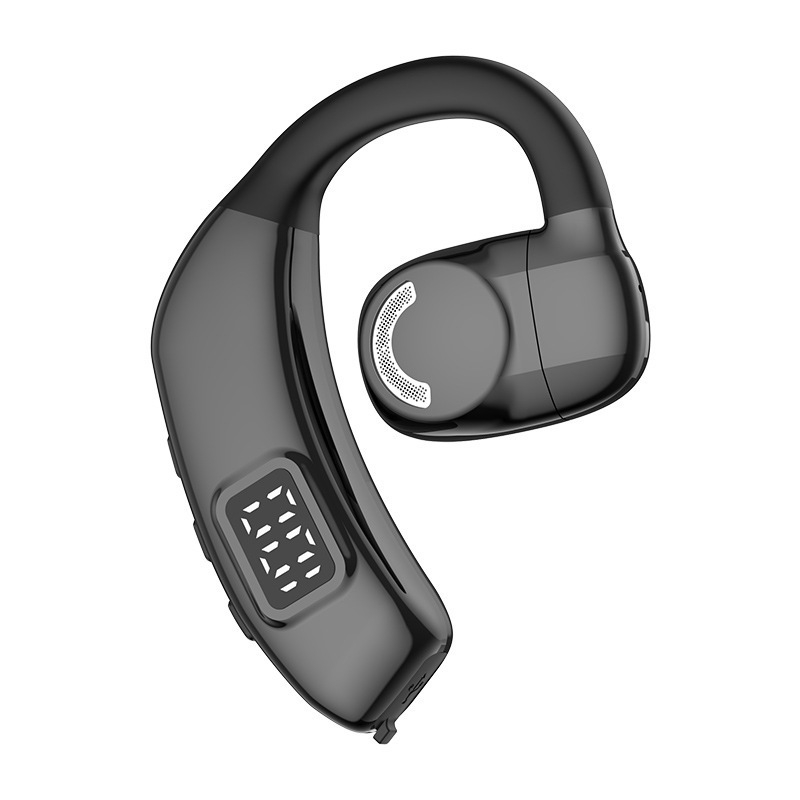 Ανοικτό αυτί Bluetooth ακουστικό, μονοφωνικό, ασύρματο με κρεμάμενο σχέδιο για οδήγηση αυτοκινήτου, Bluetooth 5.4, εμβέλεια 10 m, 8+ ώρες αυτονομία, ψηφιακή οθόνη