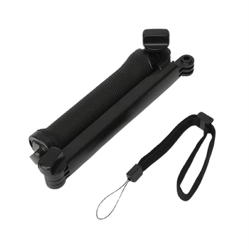 Selfie stick cu braț reglabil în 3 direcții, design pliabil în 3 segmente; oțel inoxidabil; compatibil universal; sarcină maximă până la 2 kg