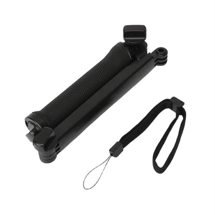 Selfie stick cu braț reglabil în 3 direcții, design pliabil în 3 segmente; oțel inoxidabil; compatibil universal; sarcină maximă până la 2 kg