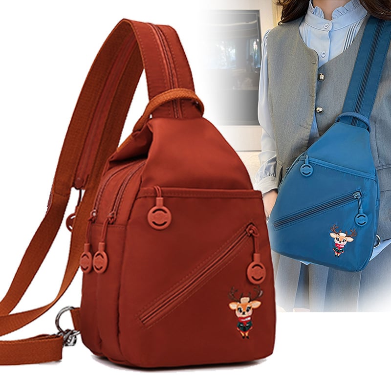 Crossbody torba, gradski stil, platnena materija, uspravni kvadratni oblik, zatvaranje na zip, skriveni džep sa zipom