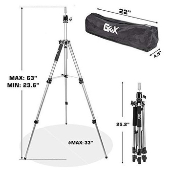Viacúčelový trojuholníkový stojan na parochne s podperou hlavy, model 650, hliníková zliatina, nosnosť do 2 kg, hmotnosť 2,5 kg, 2-sekciová konštrukcia