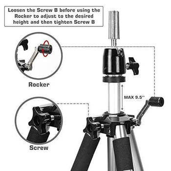 Viacúčelový trojuholníkový stojan na parochne s podperou hlavy, model 650, hliníková zliatina, nosnosť do 2 kg, hmotnosť 2,5 kg, 2-sekciová konštrukcia