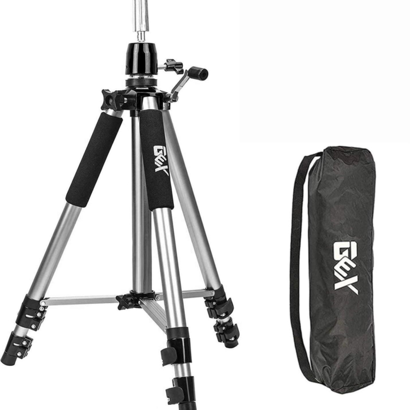 Viacúčelový trojuholníkový stojan na parochne s podperou hlavy, model 650, hliníková zliatina, nosnosť do 2 kg, hmotnosť 2,5 kg, 2-sekciová konštrukcia