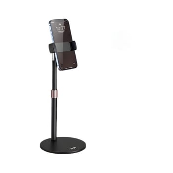 Stolni držač za telefon, teleskopijski, aluminijska legura + ABS, univerzalno za mobilne telefone, prilagodljivo