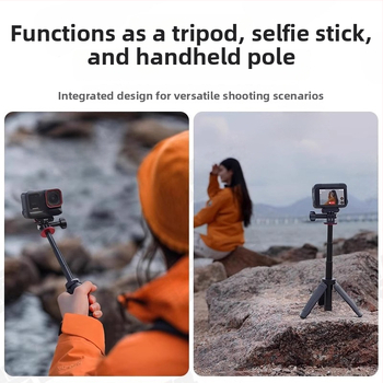 Ručný selfie tyč s trojsekciovým statívom pre Insta360 GO3S/GO3, 3 sekcie, ABS/alumíniová zliatina, nosnosť do 2 kg, stabilné snímanie