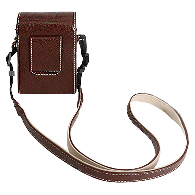 Geantă universală pentru camere compacte: Canon SX740, G7X, Ricoh GR4 și Sony ZV-1 • Material PU • curea crossbody • căptușeală din flanelă • unisex
